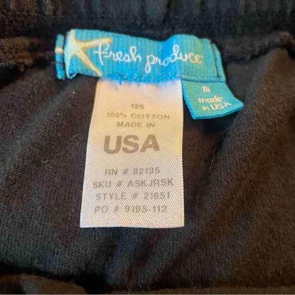 Fresh Produce Black Mini Skirt with Pockets drawstring elastic waist size M - Picture 4 of 5